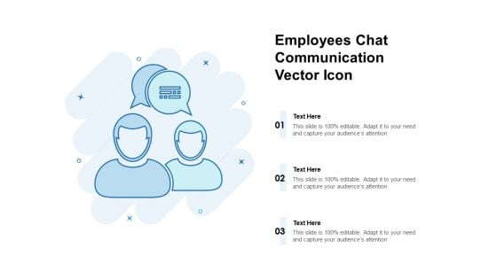 Employees Chat Communication Vector Icon Ppt PowerPoint Presentation File Pictures