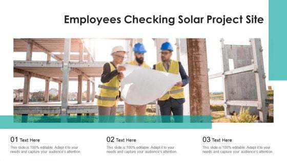 Employees Checking Solar Project Site Ppt Icon Templates PDF