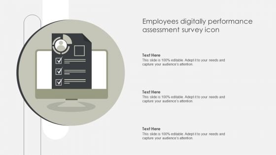 Employees Digitally Performance Assessment Survey Icon Download PDF