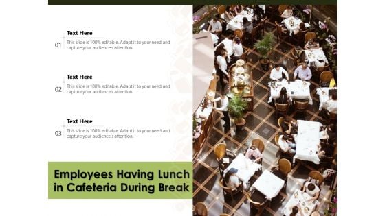 Employees Having Lunch In Cafeteria During Break Ppt PowerPoint Presentation Icon Example PDF