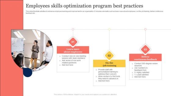 Employees Skills Optimization Program Best Practices Demonstration PDF