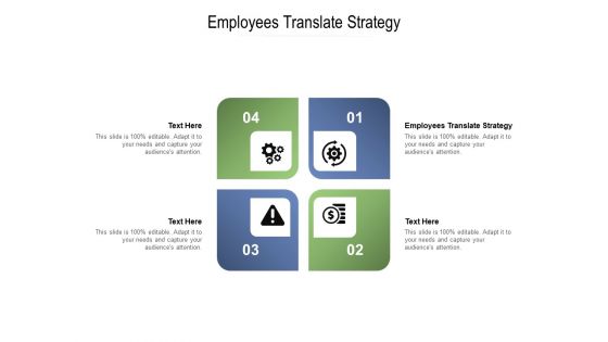 Employees Translate Strategy Ppt PowerPoint Presentation Styles Ideas Cpb Pdf