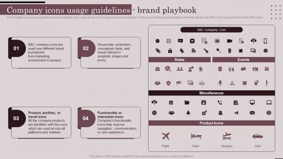 Employer Branding Playbook Company Icons Usage Guidelines Brand Playbook Rules PDF