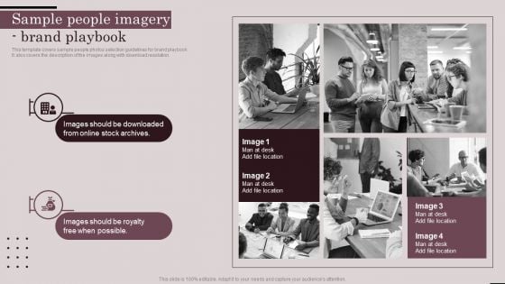 Employer Branding Playbook Sample People Imagery Brand Playbook Pictures PDF