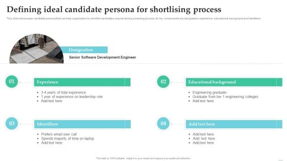 Employing Candidate Using Internal And External Mediums Of Recruitment Defining Ideal Candidate Persona Professional PDF