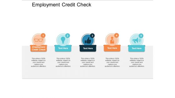 Employment Credit Check Ppt Powerpoint Presentation Icon Graphics Cpb