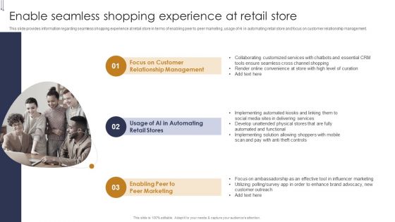 Enable Seamless Shopping Experience At Retail Store Buyers Preference Management Playbook Structure PDF