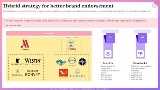 Enabling Brand Portfolio Hybrid Strategy For Better Brand Endorsement Graphics PDF