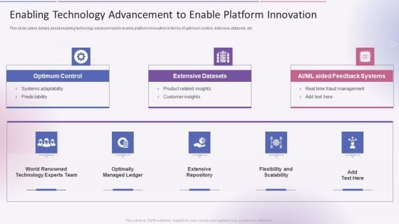 Enabling Technology Advancement To Enable Platform Innovation Template PDF Enabling Technology Advancement To Enable Platform Innovation Template PDF