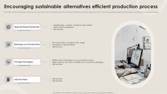 Encouraging Sustainable Alternatives Efficient Production Process Sample PDF