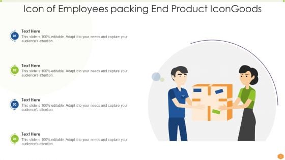End Product Icon Ppt PowerPoint Presentation Complete Deck With Slides