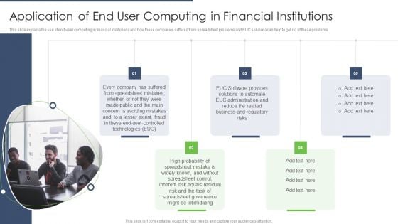End User Computing Application Of End User Computing In Financial Institutions Template PDF End User Computing Application Of End User Computing In Financial Institutions Template PDF