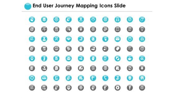 End User Journey Mapping Icons Slide Ppt PowerPoint Presentation Summary Smartart