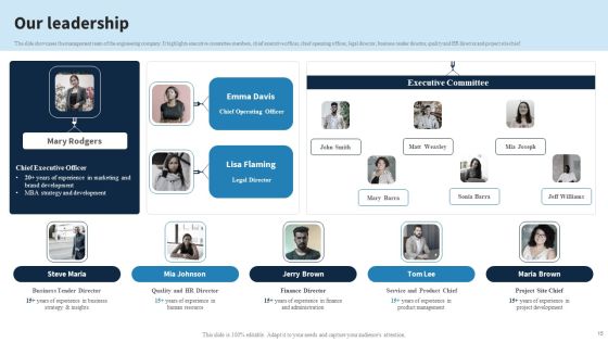 Engineering Services Company Report Ppt PowerPoint Presentation Complete Deck With Slides Slide15
