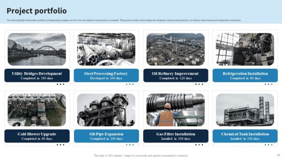 Engineering Services Company Report Ppt PowerPoint Presentation Complete Deck With Slides Slide22