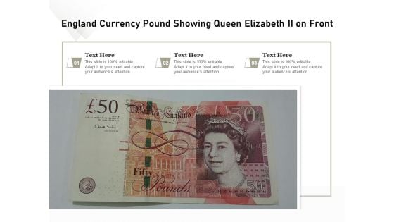 England Currency Pound Showing Queen Elizabeth Ii On Front Ppt PowerPoint Presentation Outline Graphics PDF