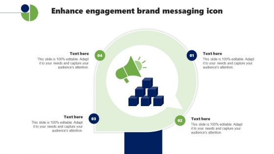 Enhance Engagement Brand Messaging Icon Structure PDF