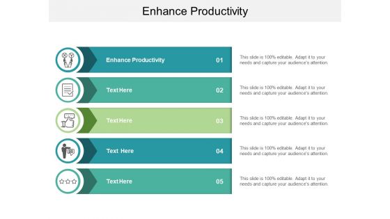 Enhance Productivity Ppt PowerPoint Presentation Outline Visuals Cpb