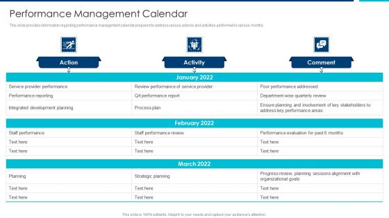 Enhanced Workforce Effectiveness Structure Performance Management Calendar Icons PDF