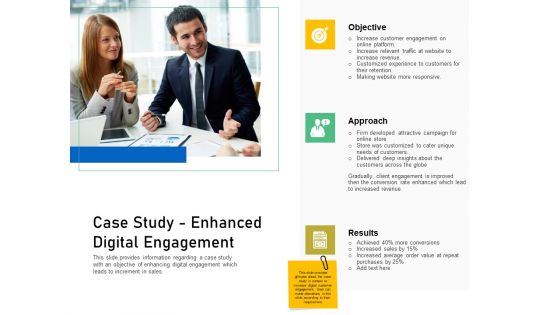 Enhancing Customer Engagement Digital Platform Case Study Enhanced Digital Engagement Summary PDF