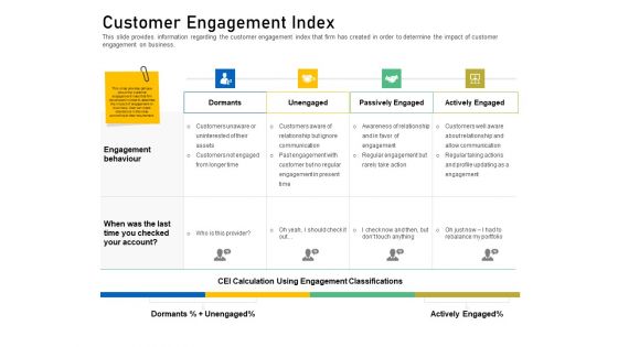 Enhancing Customer Engagement Digital Platform Customer Engagement Index Brochure PDF
