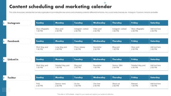 Enhancing Customer Outreach Content Scheduling And Marketing Calendar Background PDF Enhancing Customer Outreach Content Scheduling And Marketing Calendar Background PDF