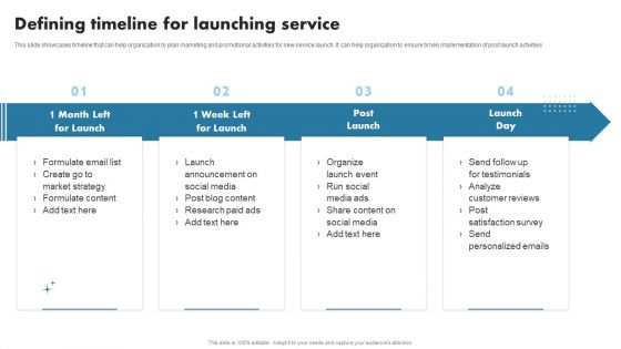 Enhancing Customer Outreach Defining Timeline For Launching Service Rules PDF