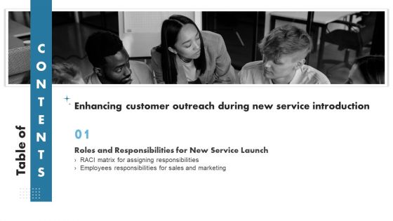 Enhancing Customer Outreach During New Service Introduction Table Of Contents Background PDF