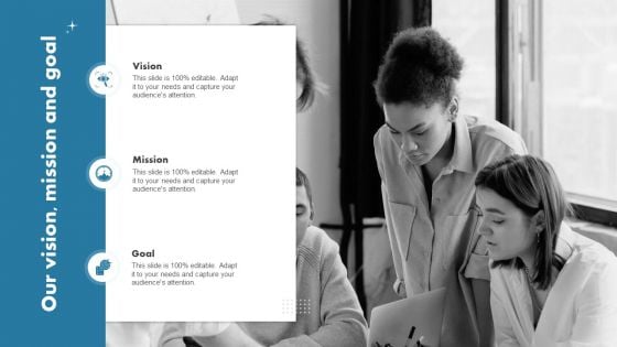 Enhancing Customer Outreach Our Vision Mission And Goal Mockup PDF