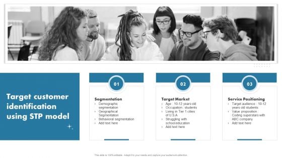 Enhancing Customer Outreach Target Customer Identification Using Stp Model Brochure PDF