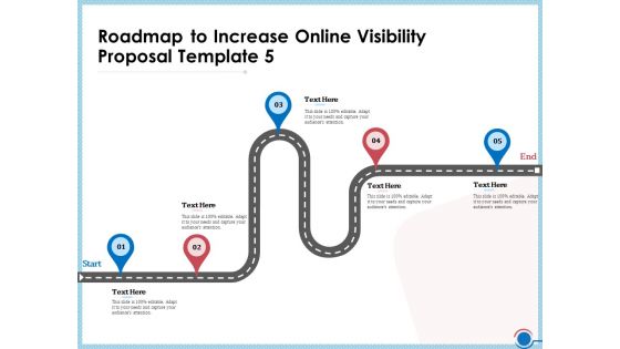 Enhancing Digital Presence Proposal Template Roadmap To Increase Online Visibility Proposal Template 5 Information PDF