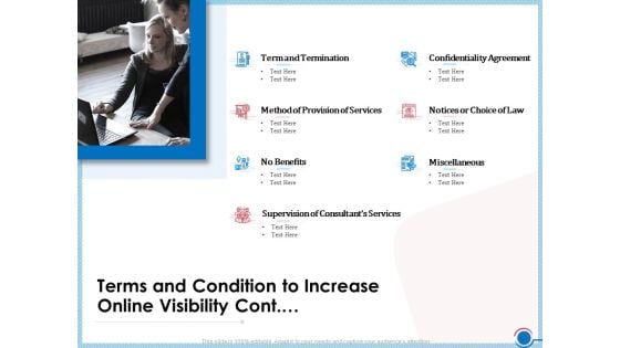 Enhancing Digital Presence Proposal Template Terms And Condition To Increase Online Visibility Cont Mockup PDF