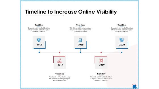 Enhancing Digital Presence Proposal Template Timeline To Increase Online Visibility Professional PDF