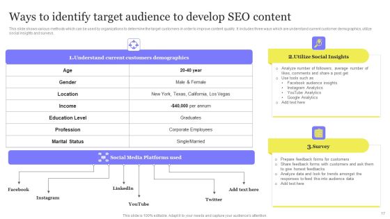Enhancing Digital Visibility Using SEO Content Strategy Ppt PowerPoint Presentation Complete Deck With Slides Slide17