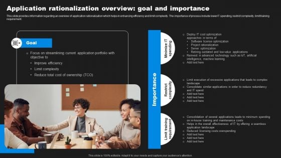 Enhancing Information Technology With Strategic Application Rationalization Overview Portrait PDF
