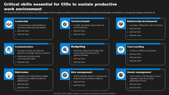 Enhancing Information Technology With Strategic Critical Skills Essential For Cios Designs PDF