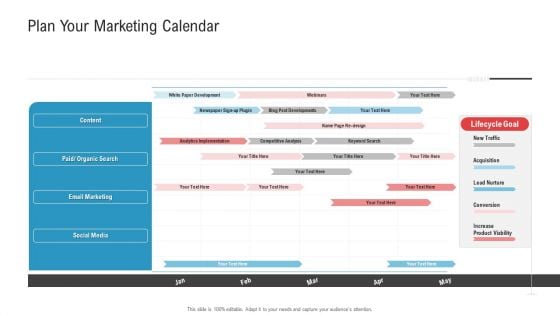 Enhancing Product Service Awareness Advertising Techniques Plan Your Marketing Calendar Topics PDF