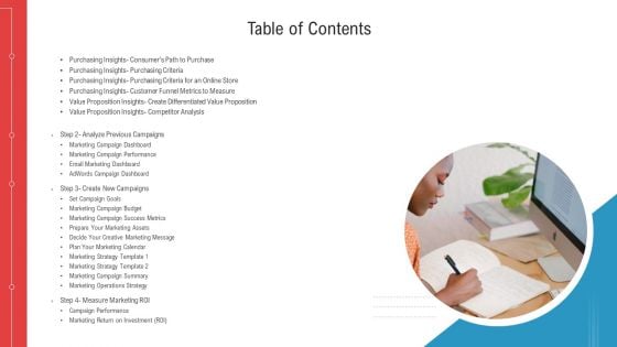 Enhancing Product Service Awareness Advertising Techniques Table Of Contents New Pictures PDF