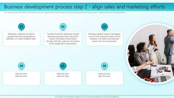 Enhancing Sales Through Effective Business Development Planning Procedure Business Development Process Step 2 Slides PDF