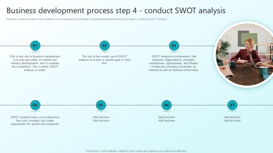 Enhancing Sales Through Effective Business Development Planning Procedure Business Development Process Step 4 Designs PDF