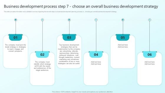 Enhancing Sales Through Effective Business Development Planning Procedure Business Development Process Step 7 Formats PDF