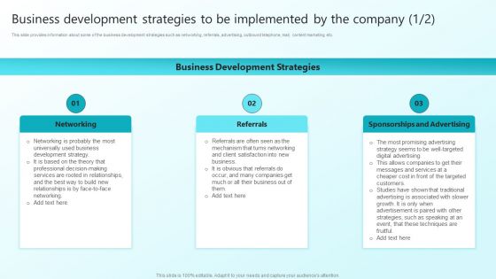 Enhancing Sales Through Effective Business Development Planning Procedure Business Development Strategies Rules PDF