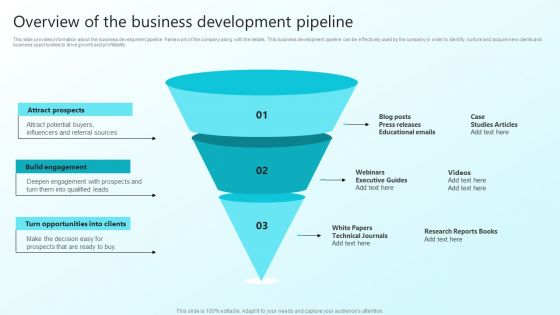 Enhancing Sales Through Effective Business Development Planning Procedure Overview Of The Business Portrait PDF