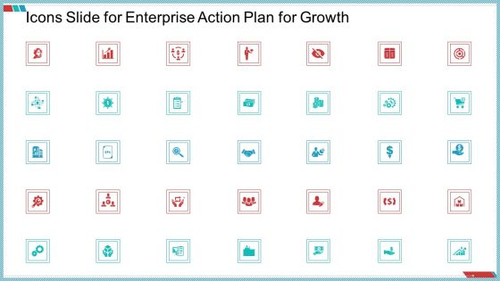 Enterprise Action Plan For Growth Icons Slide For Enterprise Action Plan For Growth Diagrams PDF