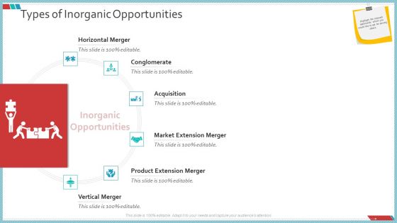 Enterprise Action Plan For Growth Types Of Inorganic Opportunities Graphics PDF