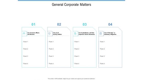 Enterprise Analysis General Corporate Matters Ppt Visual Aids Example 2015 PDF