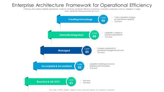 Enterprise Architecture Framework For Operational Efficiency Ppt PowerPoint Presentation Gallery Example PDF Enterprise Architecture Framework For Operational Efficiency Ppt PowerPoint Presentation Gallery Example PDF