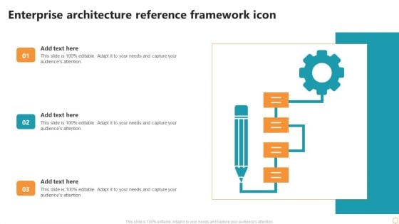 Enterprise Architecture Reference Framework Icon Ppt Show Clipart PDF