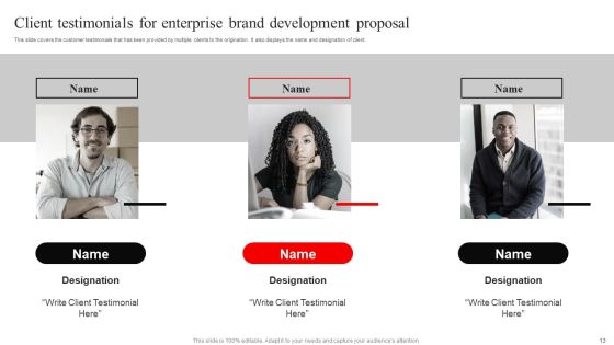 Enterprise Brand Development Proposal Ppt PowerPoint Presentation Complete Deck With Slides Slide13