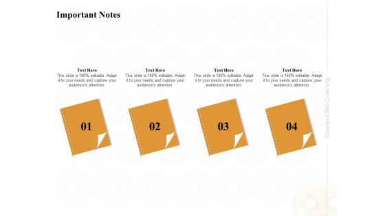 Enterprise Capabilities Training Important Notes Ppt PowerPoint Presentation Icon Files PDF
